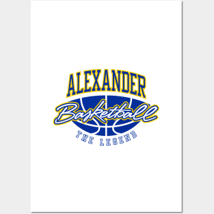 Alexander Basketball The Legend Custom Player Your Name Posters and Art